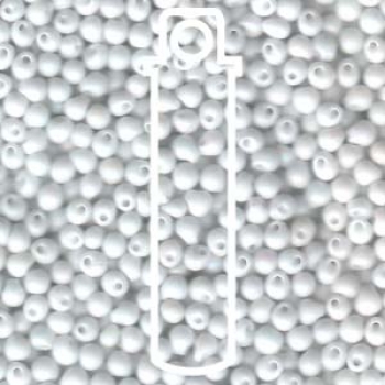 MIYUKI DROP 3.4MM OPAQUE FROSTED WHITE - 25GM