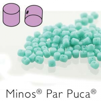 Minos 2,5x3mm opaque green turquoise 7gr
