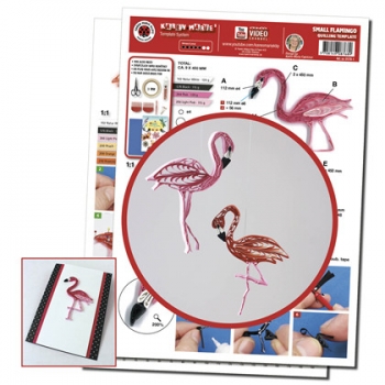 Small Flamingo Quilling Template