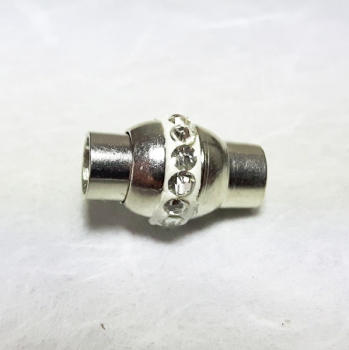 Magnetverschluss platin kritall 5mm 1 Stck