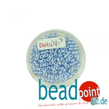 Infinity Beads DeluXes hellblau 3x6 mm ca. 70 St. = 5,5 gr.