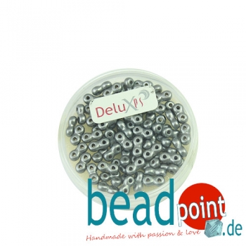 Infinity Beads DeluXes grau 3x6 mm ca. 70 St. = 5,5 gr.