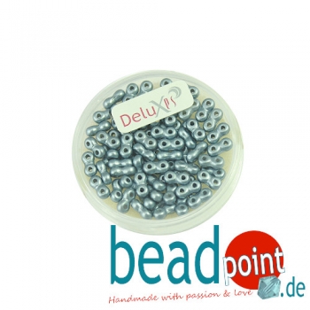 Infinity Beads DeluXes dunkelgrau 3x6 mm ca. 70 St. = 5,5 gr