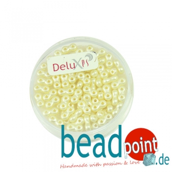 Infinity Beads DeluXes creme 3x6 mm ca. 70 St. = 5,5 gr.