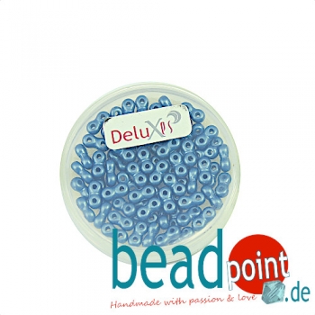 Infinity Beads DeluXes stahlblau 3x6 mm ca. 70 St. = 5,5 gr.