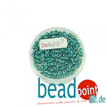 Infinity Beads DeluXes petrol 3x6 mm ca. 70 St. = 5,5 gr.