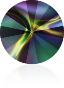 Swarovski Rivoli  Crystal Rainbow Dark F 8 mm 10 Stück