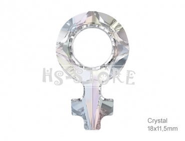 Swarovski Pendant 4876 weiblich  Crystal AB 18x11,5mm 1 Stü