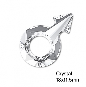 Swarovski Pendant 4876 männlich/male Crystal AB 18x11,5mm 1
