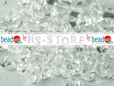 Button Beads 4mm Crystal 70 Stk