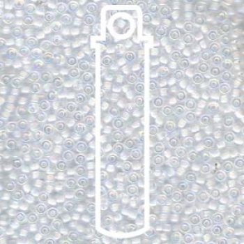 11/0 SEED BEAD-APRX 24GMS WHITE-LINED CRYSTAL AB