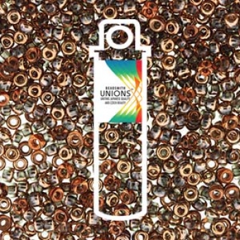 Seedbead 15/0 Miyuki Unions crystal Capri gold 8,2 gr.