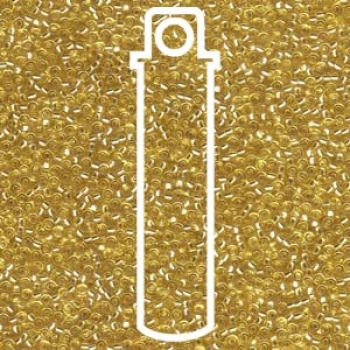 Seedbead 15/0 Miyuki silver lnd gold 8,2gr.