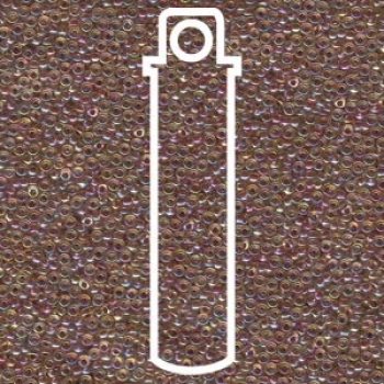 Seedbead 15/0 Miyuki lined dk topaz AB 8,2gr.