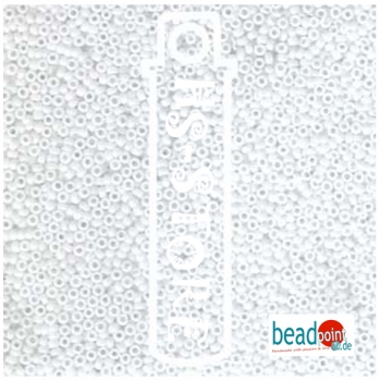 15/0 ROUND MIYUKI OPAQUE CHALK WHITE-APX 8.2GM