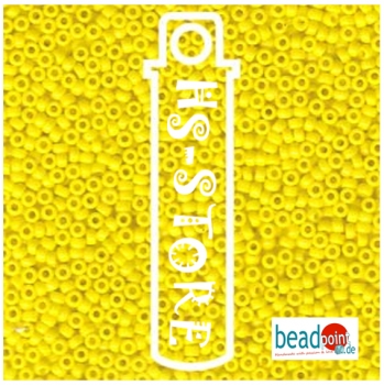 15/0 ROUND MIYUKI OPAQUE YELLOW-APX 8.2GM