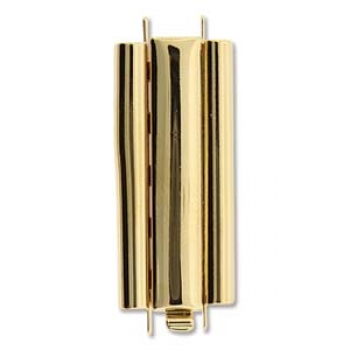 Beadslide 10x29mm gold plated