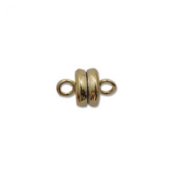 MAGNETIC CLASP 6MM GOLD PLATE- 1 PCS