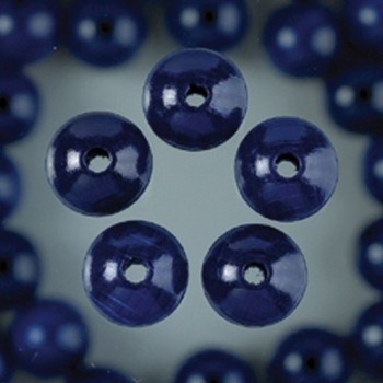 Holzperlen blau 10mm 53 Stk