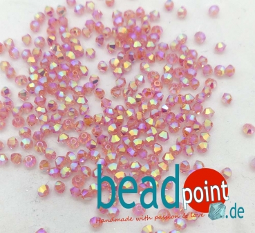 MC Bead 451 Bicone 3mm Rose Peach AB2X 50 Stück