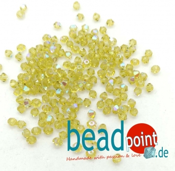 MC Bead 451 Bicone 3mm Acid yellow AB 50 Stück