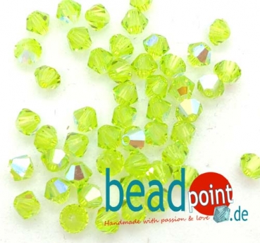 MC Bead 451 Bicone 4mm Limecicle AB 50 Stück