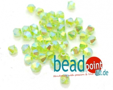 MC Bead 451 Bicone 4mm Limecicle AB2X 50 Stück