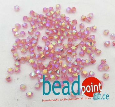 MC Bead 451 Bicone 4mm Rose Peach AB2X 50 Stück