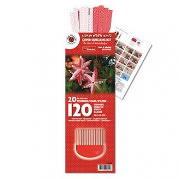 KM`s comb quilling kit/all incl. 120 St. Paper St./Pcs 120g
