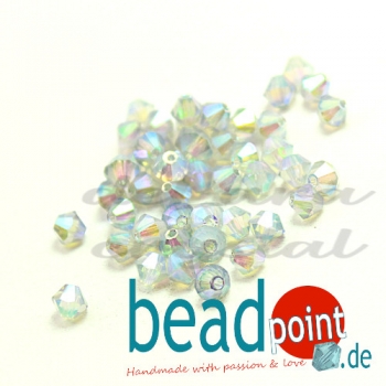 Delara MC Bead Bicone Crystal Bluish 3mm 50 Stück