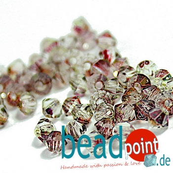 Delara MC Bead Bicone Crystal Rosehip 3mm 50 Stück