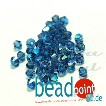 Delara MC Bead Bicone Twilight AB 3mm 50 Stück