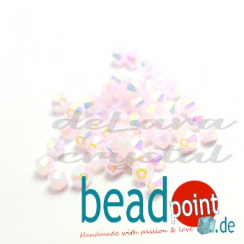 Delara MC Bead Bicone Pink Alabaster AB2X 3mm 50 Stück