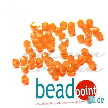 Delara MC Bead Bicone orange opal 3mm 50 Stück