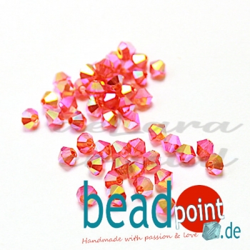 Delara MC Bead Bicone Hyacinth AB2X 3mm 50 Stück