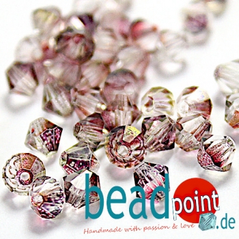 Delara MC Bead Bicone Crystal Rosehip 4mm 50 Stück