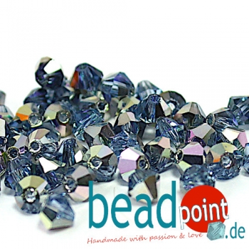 Delara MC Bead Bicone Light Sapphire Sakura 4mm 50 Stk.