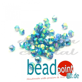 Delara MC Bead Bicone Twilight AB2X 4mm 50 Stück