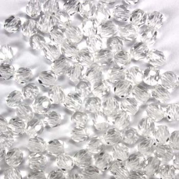 Glasschliffperle transp. kristall 4 mm 100 St