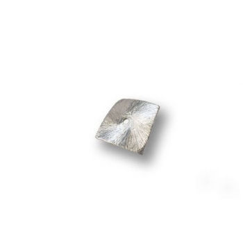 Metall Perle Viereck versilbert 10x10mm 1 Stück