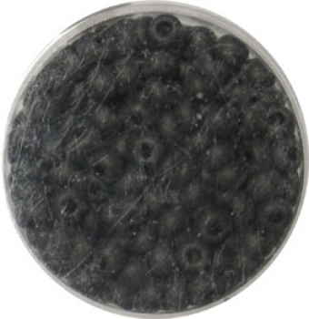 Rocailles opak matt schwarz 4,5 mm 17 g
