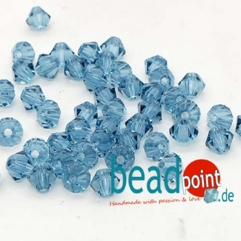 MC Bead 451 Bicone 4mm Malibu Blue 50 Stück