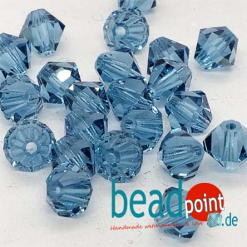 MC Bead 451 Bicone 6mm Malibu Blue 25 Stück