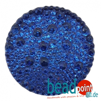 Bubble Cabochon kristall bermuda Blue 36mm