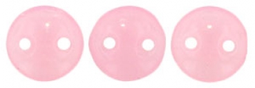 Lentil 6mm Pearl Coat Milky Pink Czech Mates 50 Stück