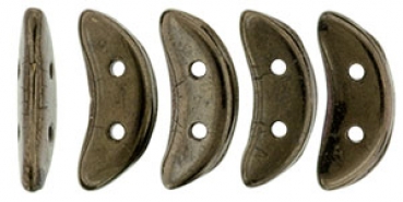 Crescent 3/10mm Bronze Czech Mates 50 Stück
