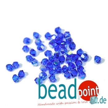 Swarovski Majestic Blue AB 3mm 50 Stück