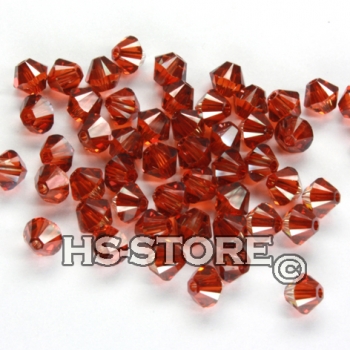 Swarovski Crystal Red Magma 4 mm 50 Stück