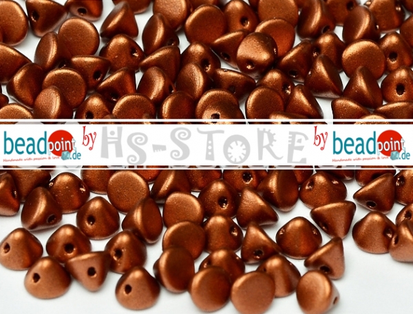Button Beads 4mm Copper 70 Stk