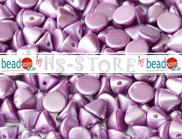 Button Beads 4mm Alabaster Pastel Lila 70 Stk